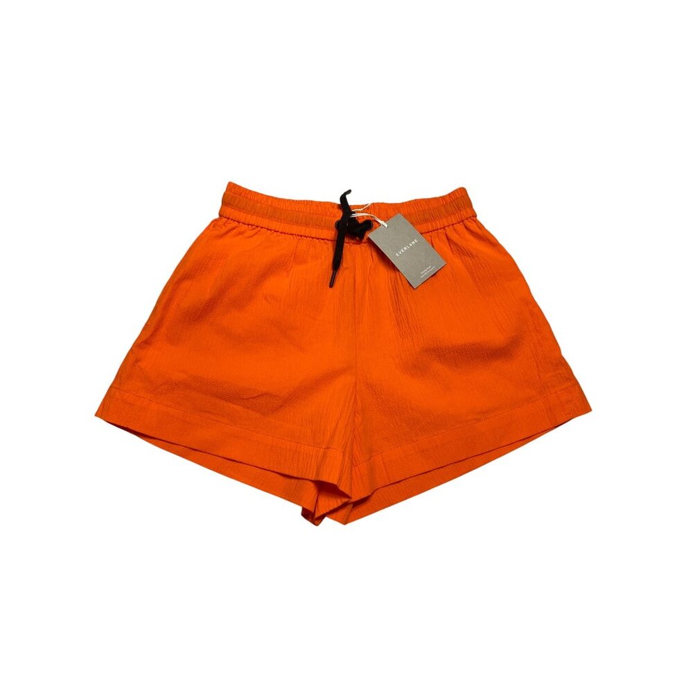NWT Everlane Orange Seersucker Boxer Shorts-sz Small - Picture 3 of 10